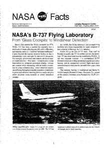 Aerospace engineering / Air safety / Berkeley /  Missouri / Boeing / Dow Jones Industrial Average / Glass cockpit / Langley Research Center / Flight test / NASA 515 / Aviation / Transport / Technology