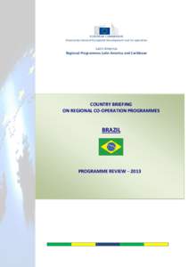 Country Briefing On Regional Co-Operation Programmes - Brazil - Programme Review[removed]