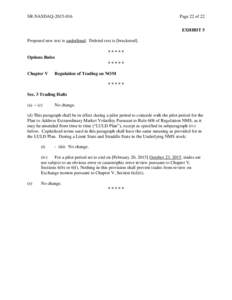 SR-NASDAQ[removed]Page 22 of 22 EXHIBIT 5  Proposed new text is underlined. Deleted text is [bracketed].