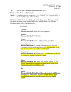 6JSC/Music/2/rev/LC response September 26, 2013 Page 1 of 1 To:  Joint Steering Committee for Development of RDA