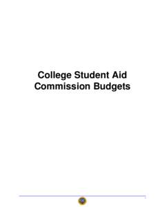 College Student Aid Commission Budgets 1  Iowa Budget Report[removed]Adjusted)