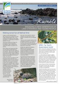 Queensland Regional Natural Resource Management Groups’ Collective – Chair’s Report  EDITION 14 september 2011 Rumble