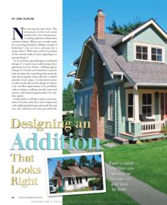 Designing an Addition That Looks Right