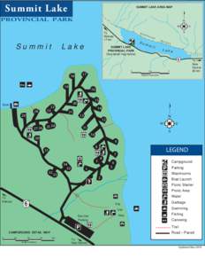 Summit Lake  SUMMIT LAKE AREA MAP PROVINCIAL PARK