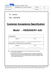 Microsoft Word - HSD050IDW1-A20 CAS for Zenitron v1.0 _HSD v2.3_.doc