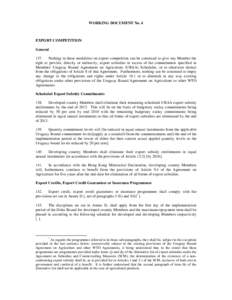 Business / Agreement on Agriculture / Uruguay Round / Export credit agency / Export subsidy / Doha Development Round / Export / Brazil–United States cotton dispute / International trade / International relations / World Trade Organization