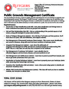 Rutgers Office Of Continuing Professional Education 102 Ryders Lane New Brunswick, NJ[removed]9271 www.cpe.rutgers.edu