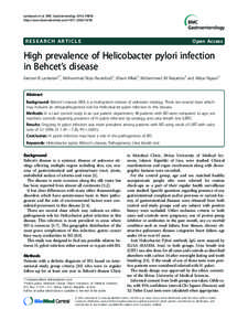 Proteobacteria / Helicobacter pylori / Urea breath test / Helicobacter / Etiology / Infection / Medicine / Gastroenterology / Gram-negative bacteria