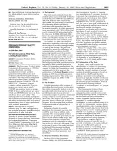 Federal Register / Vol. 72, No. 8 / Friday, January 12, [removed]Rules and Regulations ■ 4. Special Federal Aviation Regulation No. 106 is added to part 135 to read as follows:  SPECIAL FEDERAL AVIATION