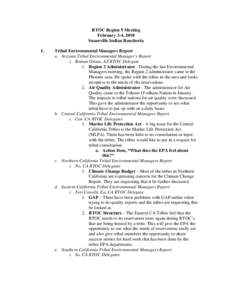 Yerington Paiute Tribe of the Yerington Colony and Campbell Ranch / Paiute people / Nevada / Western United States / United States Environmental Protection Agency