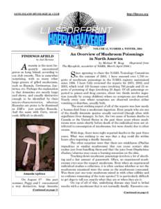 LONG ISLAND MYCOLOGICAL CLUB  http://limyco.org VOLUME 12, NUMBER 4, WINTER, 2004