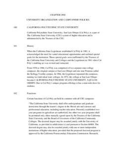 Education in the United States / Higher education / California Polytechnic State University / California State Polytechnic University /  Pomona / California State University / San Luis Obispo /  California / University of California / Cal Poly Pomona College of Engineering / Polytechnic Institute of New York University / American Association of State Colleges and Universities / Association of Public and Land-Grant Universities / California