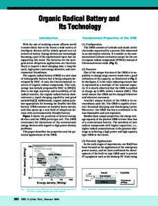 NEW DEVICE & ITS TECHNOLOGY  Organic Radical Battery and Its Technology Introduction