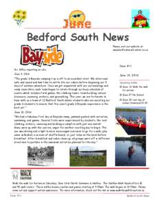 Bedford South News Please visit our website at: www.bedfordsouth.ednet.ns.ca Issue #11