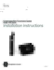 GE Security Current-Loop Data Transmission System Model 270D Series