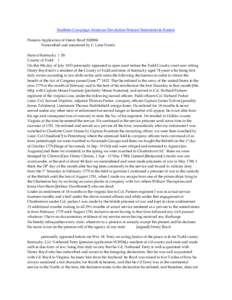 Southern Campaign American Revolution Pension Statements & Rosters Pension Application of Henry Boyd S30884 Transcribed and annotated by C. Leon Harris State of Kentucky } SS County of Todd } On this 8th day of July 1833