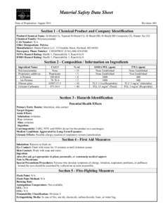 Polyurethanes / Insulators / Occupational Safety and Health Administration / Volatile organic compound / Resource Conservation and Recovery Act / Dangerous goods / Occupational hygiene / Hydrogen peroxide / Pentane / Chemistry / Building insulation materials / Plastics