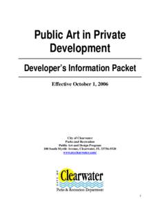 Microsoft Word - Developer's Information Packet - Updated[removed]doc