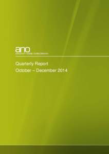 Quarterly Report October – December 2014 Table of Contents Table of Contents ...................................................................................................... i 1
