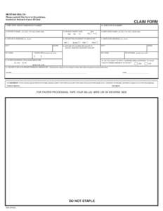 MERITAIN HEALTH Please submit this form to the address located on the back of your ID Card. CLAIM FORM 1a. EMPLOYEE ID NUMBER