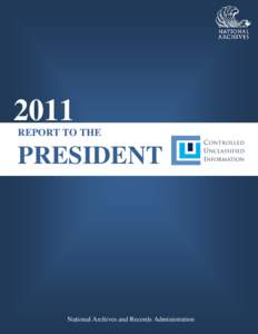 2011 REPORT TO THE PRESIDENT