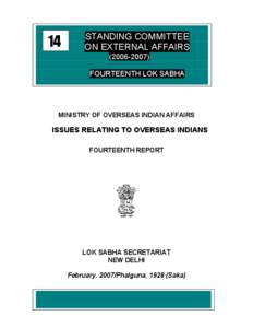 MINISTRY OF OVERSEAS INDIAN AFFAIRS