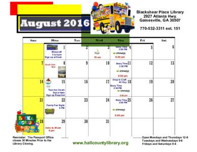 Blackshear Place Library 2927 Atlanta Hwy. Gainesville, GAAugust 2016 Sun