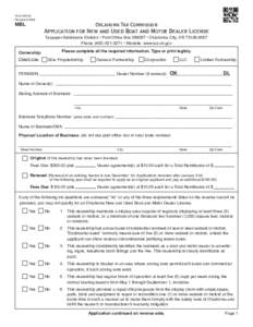 Form BM-33 Revised[removed]MBL  Oklahoma Tax Commission