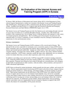 Sustainability / Environment / Scouting in Uzbekistan / Internet Access and Training Program / United States Department of State / Institute for Agriculture and Trade Policy