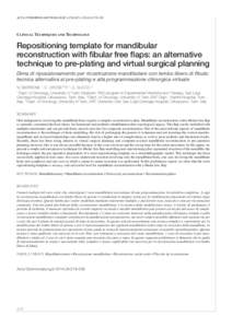 Osteotomy / Free flap / Ramus of the mandible / Surgery / Macrognathia / Medicine / Oral and maxillofacial surgery / Surgical planning