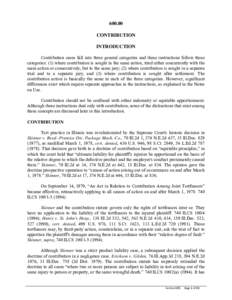 Private law / Joint and several liability / Tort / Comparative negligence / Negligence / Product liability / Intentional tort / Vicarious liability / Contribution claim / Law / Tort law / Common law