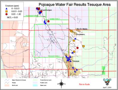 Uranium (ppm) $ [removed] %U[removed]X[removed]O PUEBLO MCL = 0.03