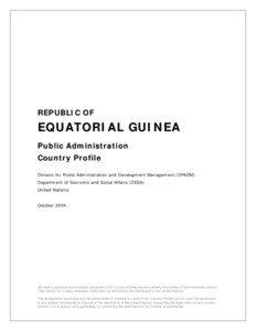 REPUBLIC OF  EQUATORIAL GUINEA