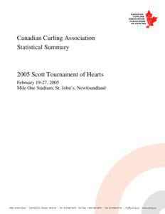 Canadian Curling Association Statistical Summary