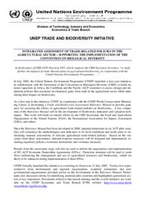 UNEP-UNCTAD Capacity Building Task Force on Trade, Environment and Development