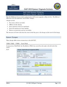 [removed]SAP GUI System Upgrade PO13  SAP GUI System Upgrade Bulletin