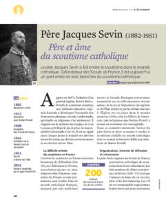 N°324 MARS/AVRIL 2015 ¨  Ilestvivant ! Père Jacques SevinPère et âme