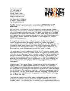 TurnKey Internet, Inc 175 Old Loudon Rd Latham NYPhone: www.turnkeyinternet.net