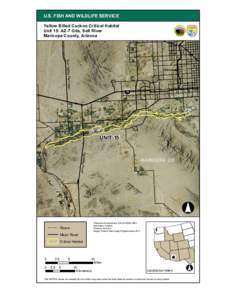 U.S. FISH AND WILDLIFE SERVICE Yellow Billed Cuckoo Critical Habitat Unit 15: AZ-7 Gila, Salt River Maricopa County, Arizona  Sun Valley Parkw