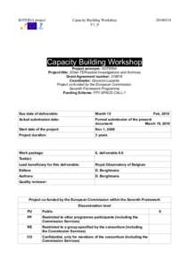 SOTERIA project  Capacity Building Workshop V1_0[removed]