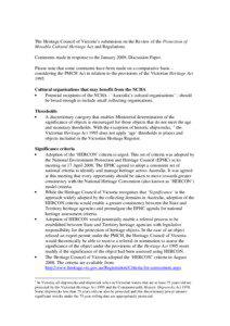 Science / Victorian Heritage Register / Cultural heritage / Conservation-restoration / Collection / National Heritage Site / Object / Museum / World Heritage Site / Museology / Cultural studies / Humanities