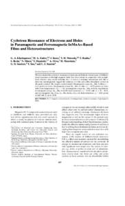 P1: ZBU Journal of Superconductivity: Incorporating Novel Magnetism (JOSC) pp792-josc[removed]March 17, 2003