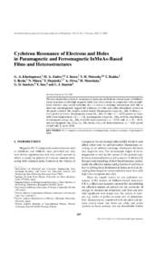 Spintronics / Quantum phases / Phase transitions / Magnetic ordering / Gallium manganese arsenide / Paramagnetism / Superlattice / Effective mass / Electron cyclotron resonance / Physics / Matter / Condensed matter physics