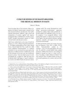 Government / Cuban medical internationalism / MEDICC / ELAM (Latin American School of Medicine) Cuba / Mission Barrio Adentro / Fidel Castro / Education in Cuba / Foreign relations of Cuba / Healthcare in Cuba / Politics / Cuba