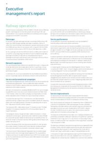 10  Executive management’s report Railway operations Total fare revenue increased by 5.9% over 2004 to HK$6,282 million, reflecting