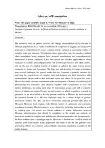 Abstract: Dr. Irma Silva-Zolezzi