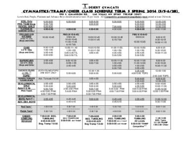 Microsoft Word - DESERT GYMCATS 950 SPRING 2014.doc