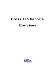 Microsoft Word - Cross Tab Report Exercises 2010.doc