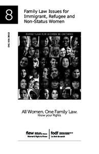 ENG[removed]Family Law Issues for Immigrant, Refugee and