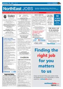 7  january | 2015 NorthEast JOBS